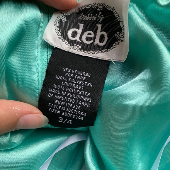 deb high low strapless dress - Picture 5 of 7